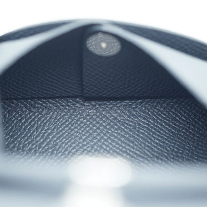 Hermes Calvi Duo Card Case Coin Purse Veau Epsom Ardoise