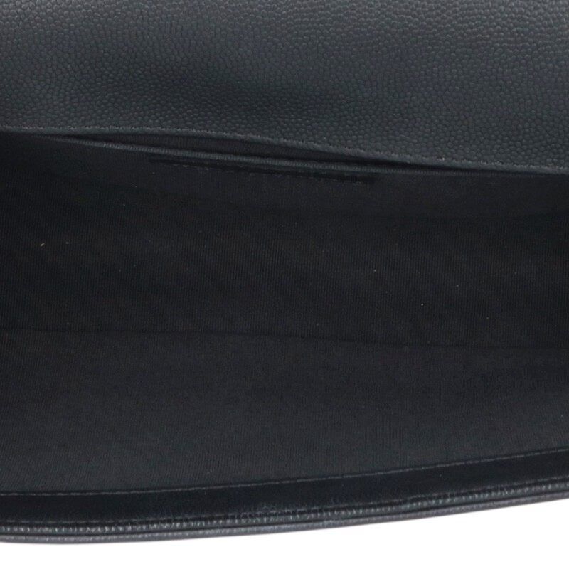 Chanel 25 Caviar Leather Chain Shoulder Bag 25 Black