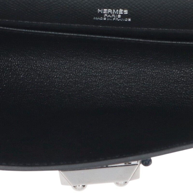 Hermes Sac a Depeches 24 Veau Epsom Black Clutch