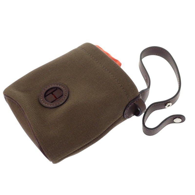 Hermes Dog Treats Pouch Pet Supplies Leather Khaki Fu
