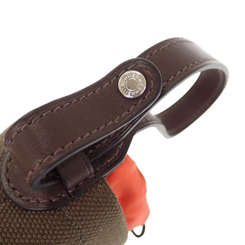 Hermes Dog Treats Pouch Pet Supplies Leather Khaki Fu