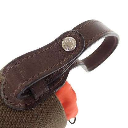 Hermes Dog Treats Pouch Pet Supplies Leather Khaki Fu