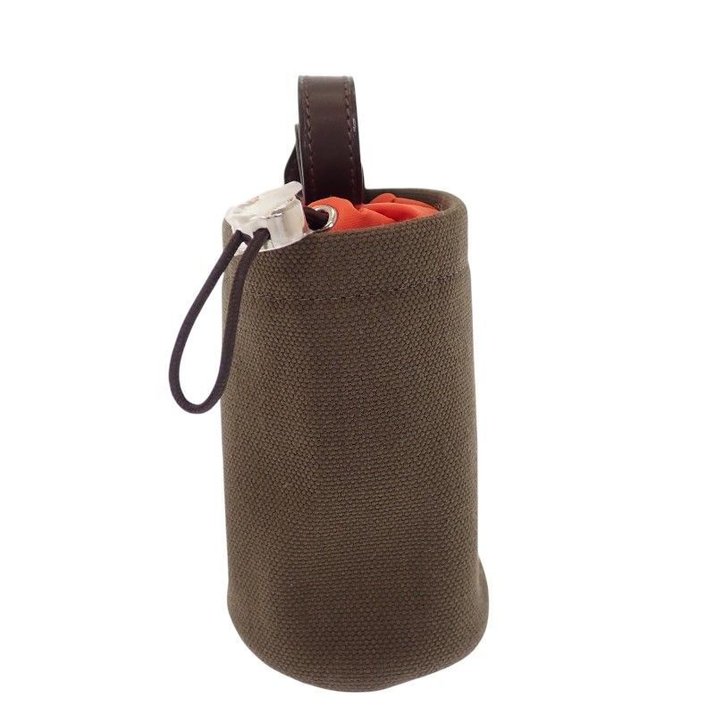 Hermes Dog Treats Pouch Pet Supplies Leather Khaki Fu