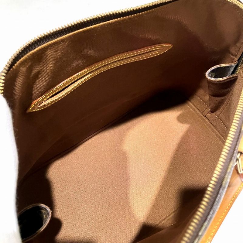 Louis Vuitton Alma Monogram Handbag Canvas