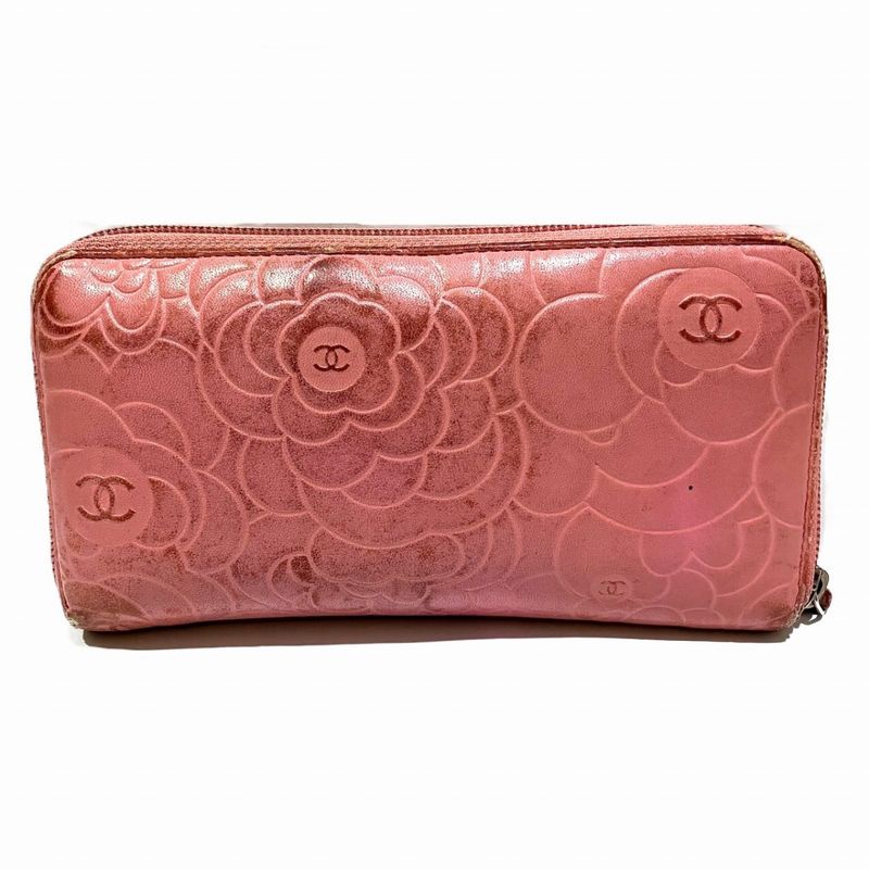 Chanel Camellia Wallet Leather