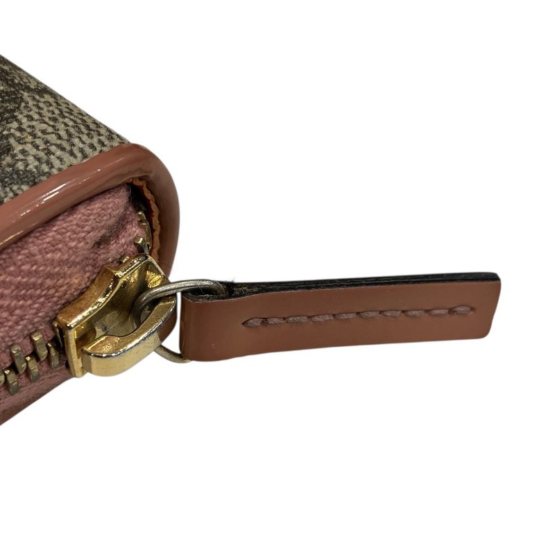 Gucci GG Supreme Wallet Canvas Beige Pink