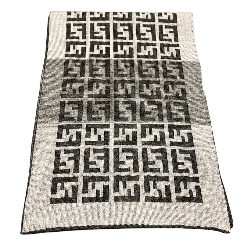 Fendi Scarf Wool Gray