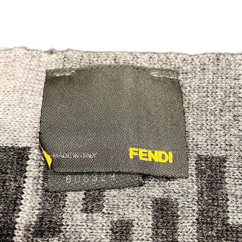 Fendi Scarf Wool Gray