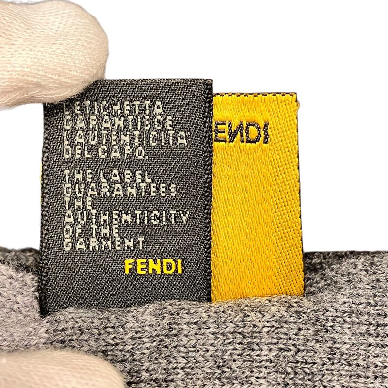 Fendi Scarf Wool Gray