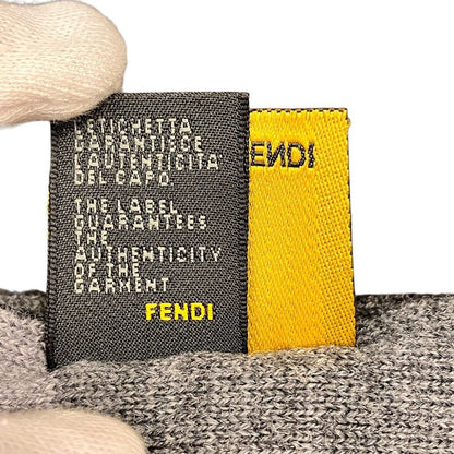Fendi Scarf Wool Gray