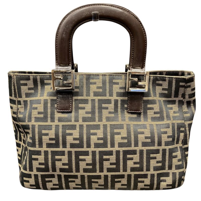 Fendi Handbag Nylon Leather