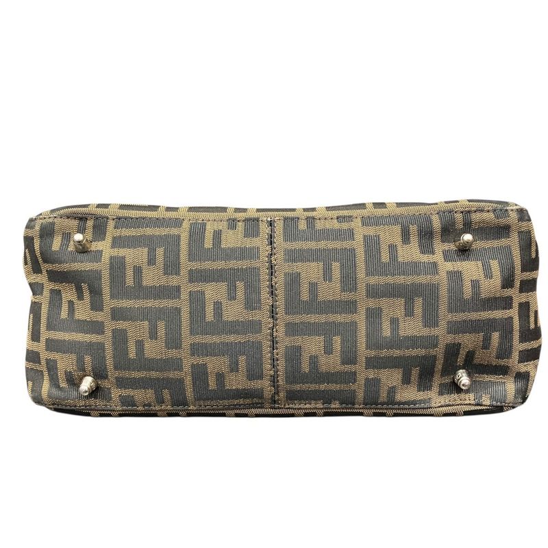 Fendi Handbag Nylon Leather