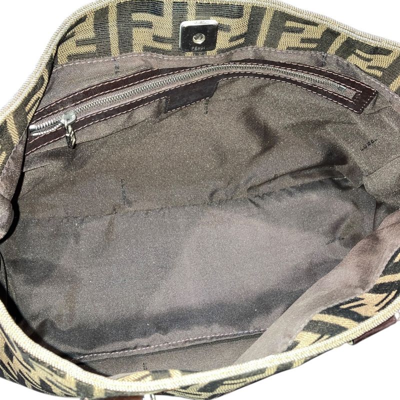 Fendi Handbag Nylon Leather