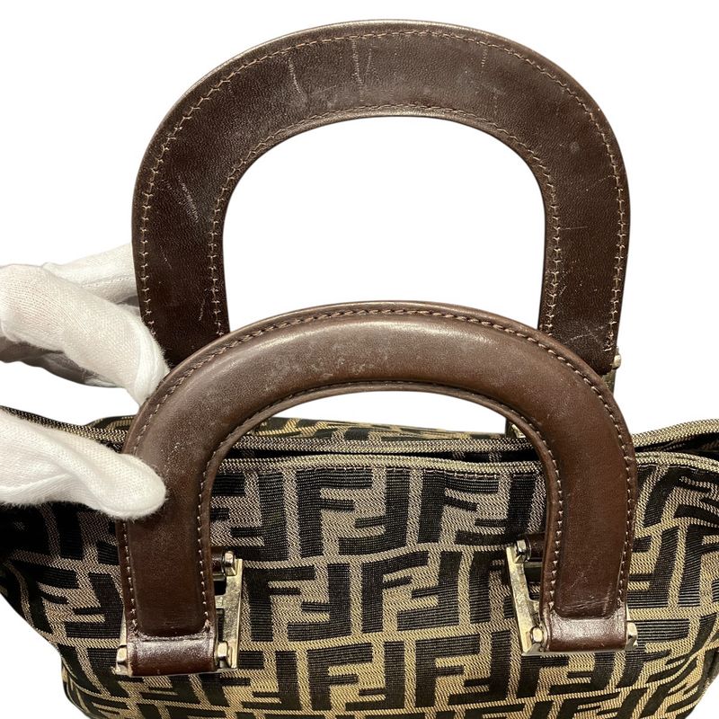 Fendi Handbag Nylon Leather