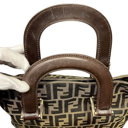 Fendi Handbag Nylon Leather
