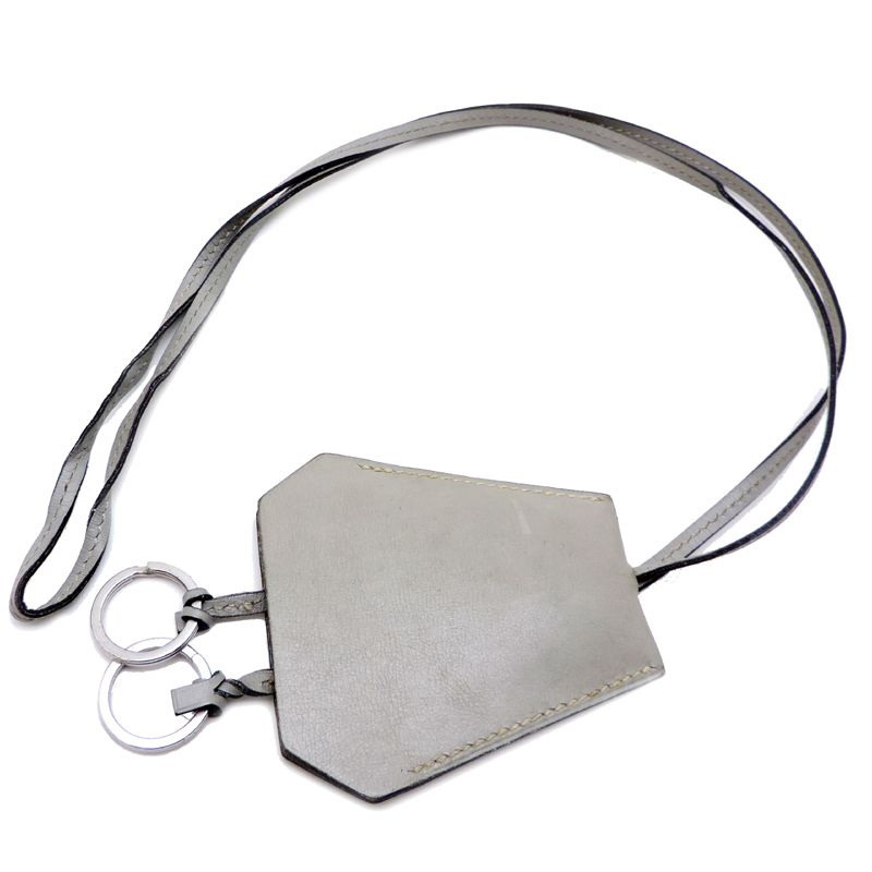 Hermes Shoulder Bag Leather Gray