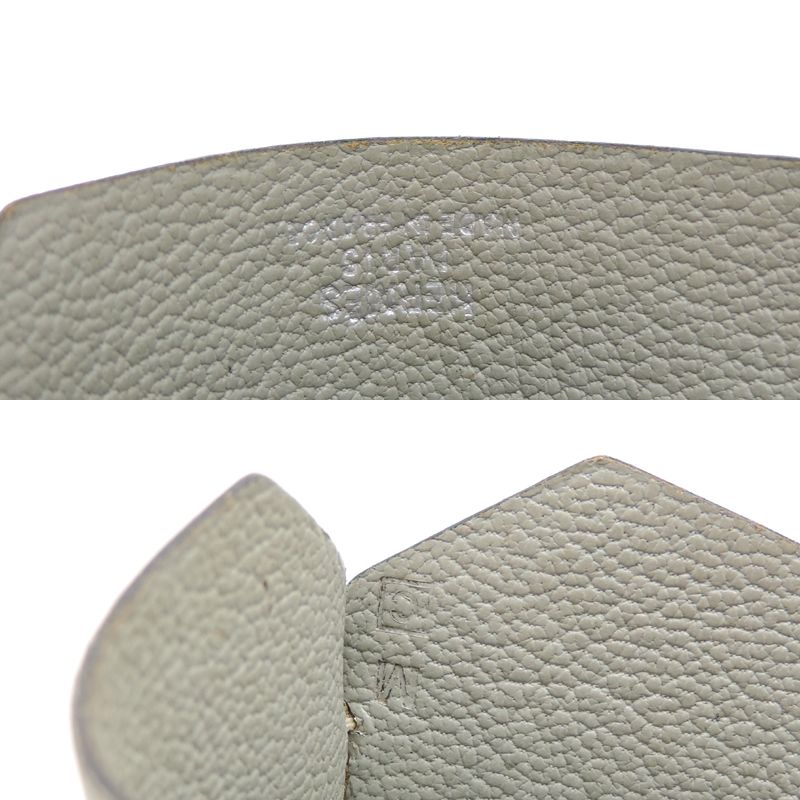 Hermes Shoulder Bag Leather Gray