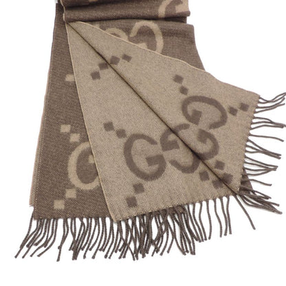Gucci Scarf Wool Brown
