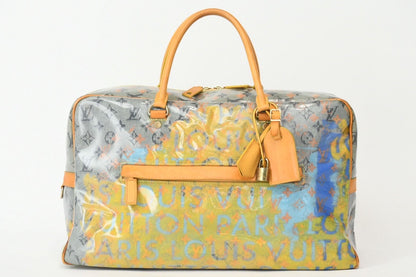 Louis Vuitton Weekender GM Handbag Monogram Pulp Leather