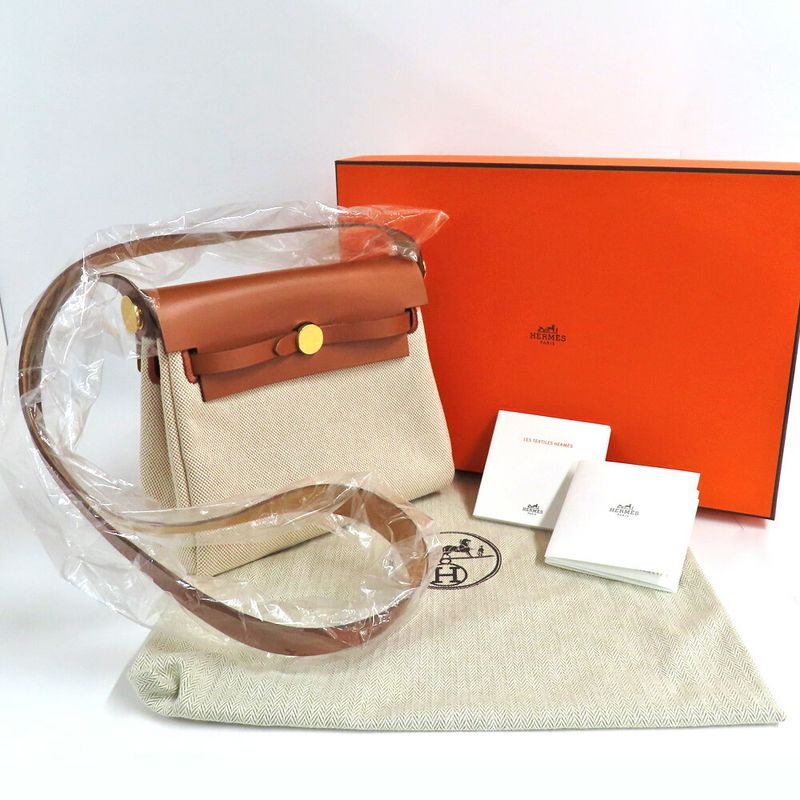 Hermes Herbag Zip 20 Manufactured Brown