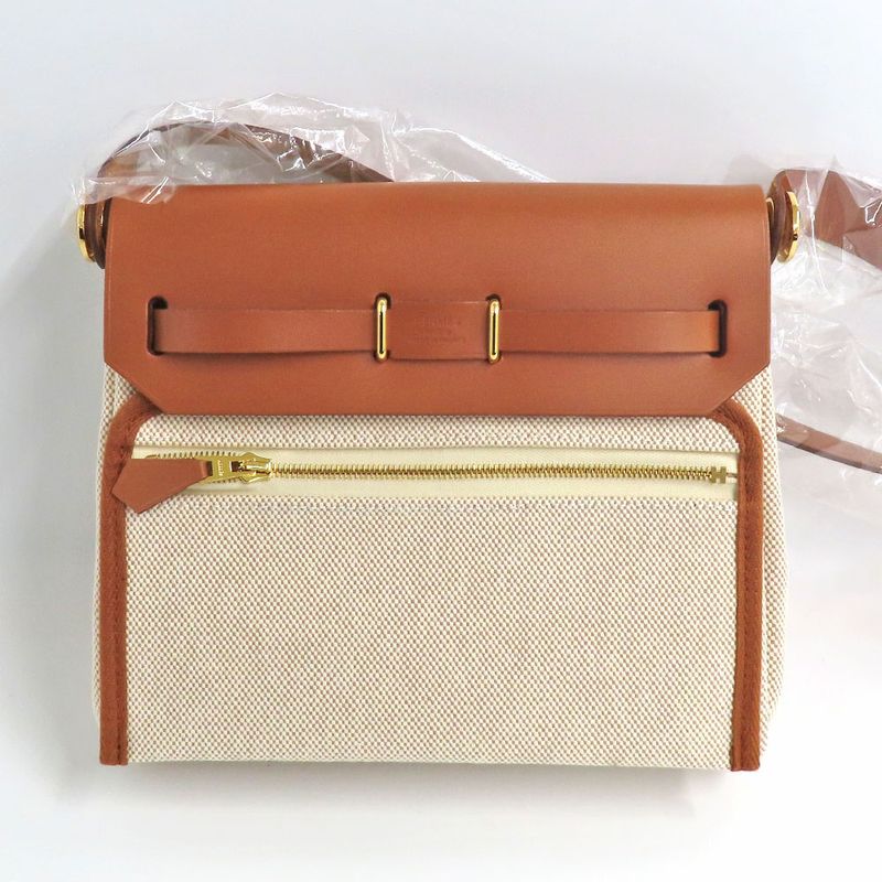 Hermes Herbag Zip 20 Manufactured Brown