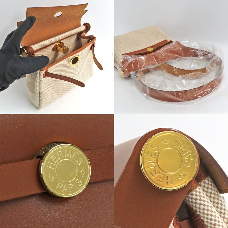 Hermes Herbag Zip 20 Manufactured Brown