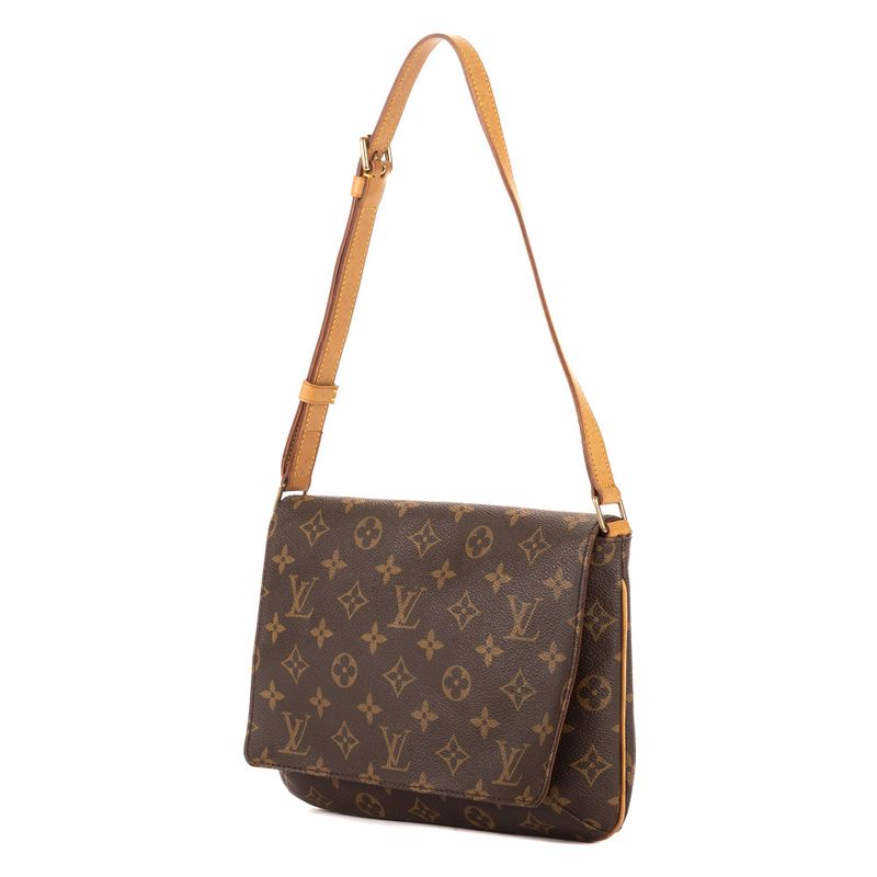 Louis Vuitton Musette Tango Brown Monogram Canvas Shoulder Bag