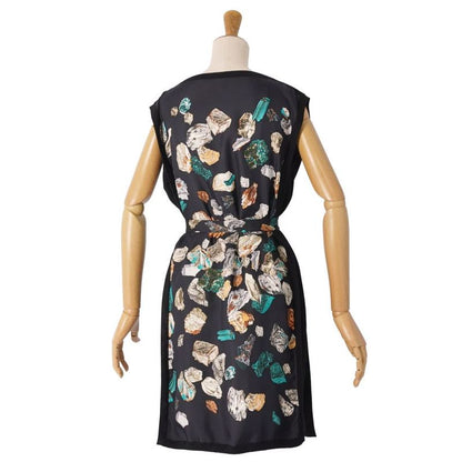 Hermes Dress Belted Knit Sleeveless Silk