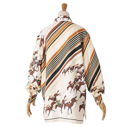 Hermes Vintage Shirt Long Sleeve All Over Pattern