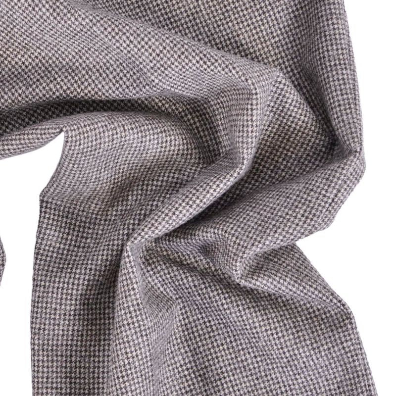Celine Pants Long Houndstooth Wool Brown Gray