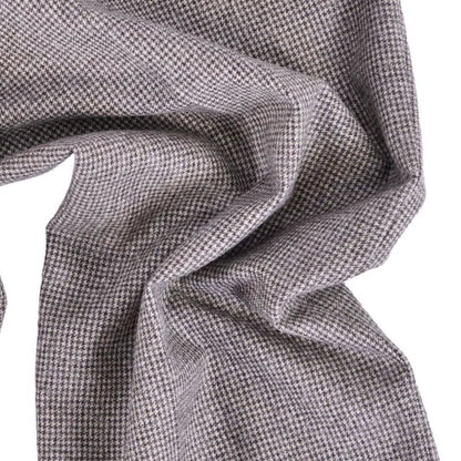 Celine Pants Long Houndstooth Wool Brown Gray