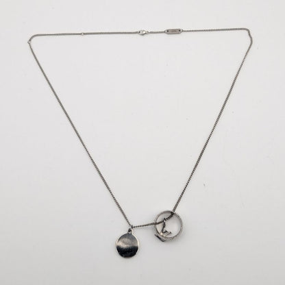 Louis Vuitton Monogram Ring Necklace LV Logo