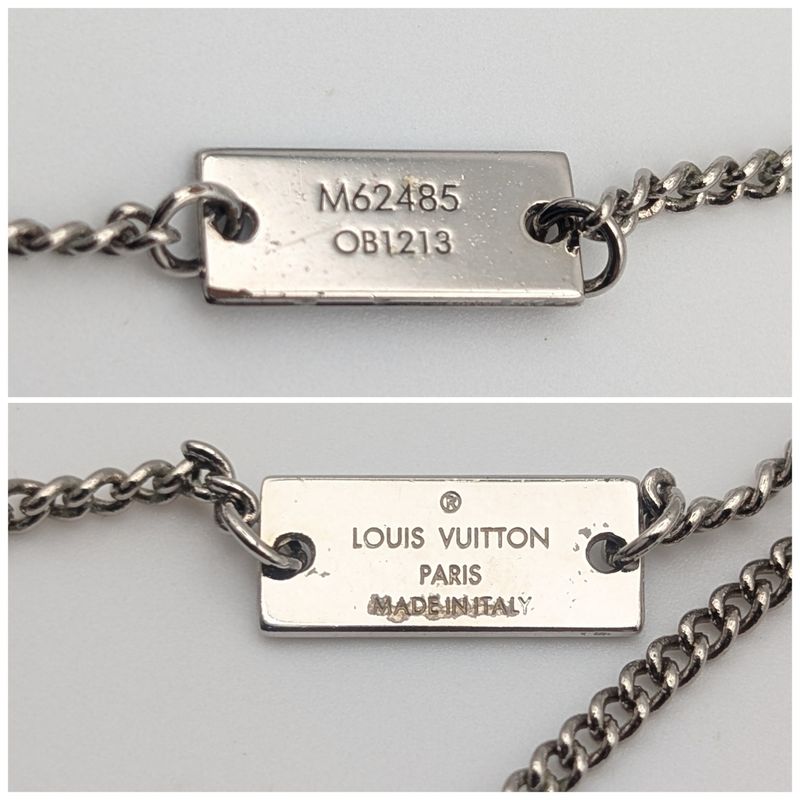 Louis Vuitton Monogram Ring Necklace LV Logo
