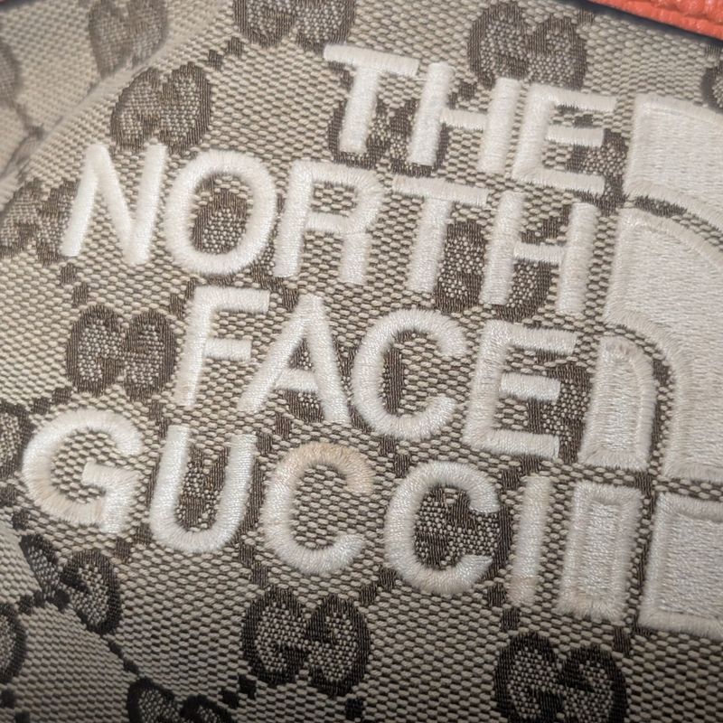 Gucci North Face Collaboration GG Canvas Belt Bag Orange