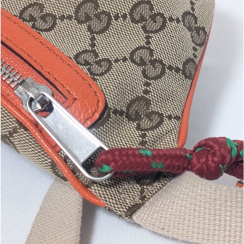 Gucci North Face Collaboration GG Canvas Belt Bag Orange