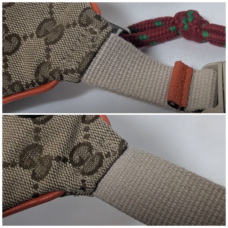 Gucci North Face Collaboration GG Canvas Belt Bag Orange