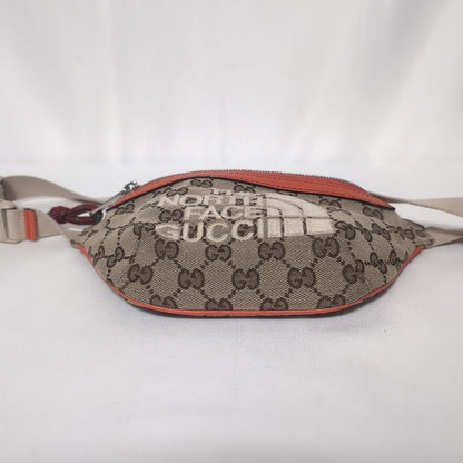 Gucci North Face Collaboration GG Canvas Belt Bag Orange