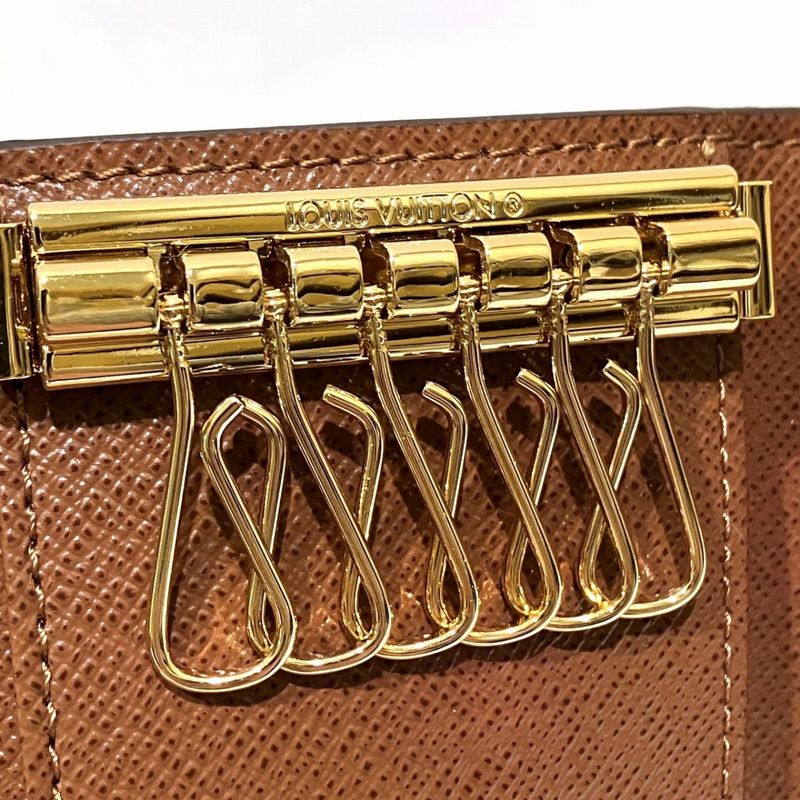 Louis Vuitton Multicles 6 Monogram Key Case Canvas Key Holder