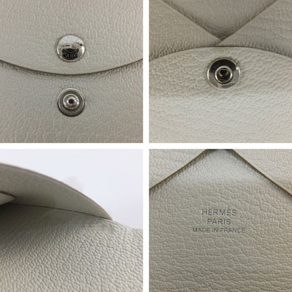 Hermes Calvi Duo Mushroom White Epsom Manufactured Around