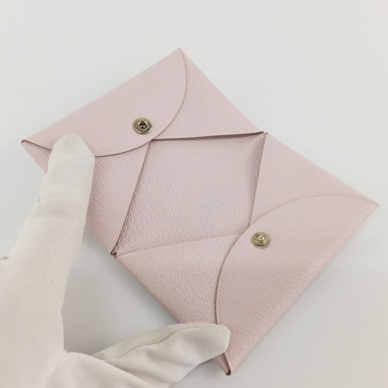 Hermes Calvi Mauvepere Pink Chevre Manufactured Around