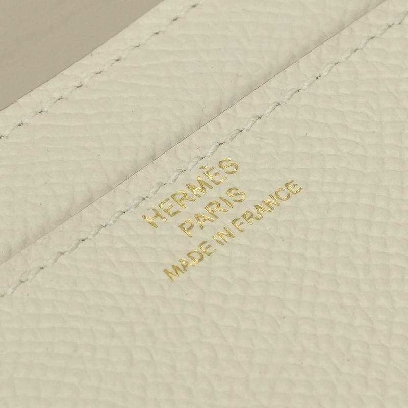 Hermes Constance Wallet Epsom Cles Craie Ivory Cream