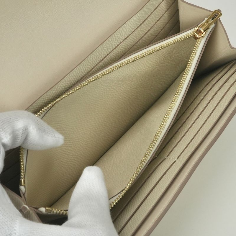 Hermes Constance Wallet Epsom Cles Craie Ivory Cream