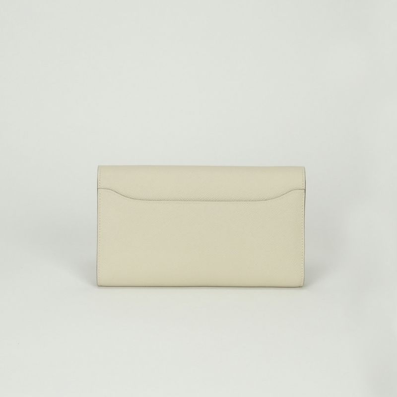 Hermes Constance Wallet Epsom Cles Craie Ivory Cream