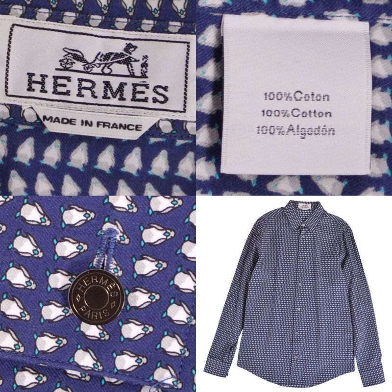 Hermes Shirt Long Sleeve Button Pengi