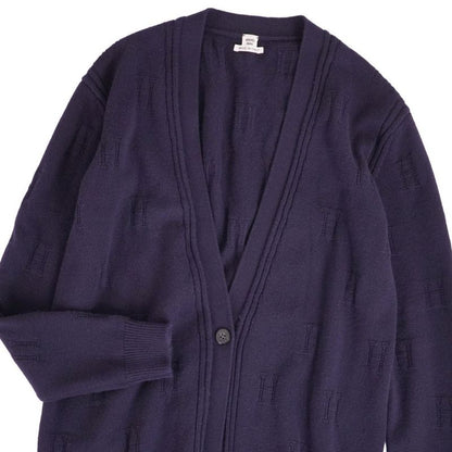 Hermes Cardigan Knit Logo Wool Ring