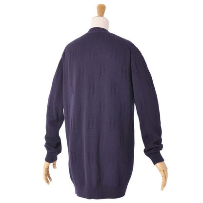 Hermes Cardigan Knit Logo Wool Ring