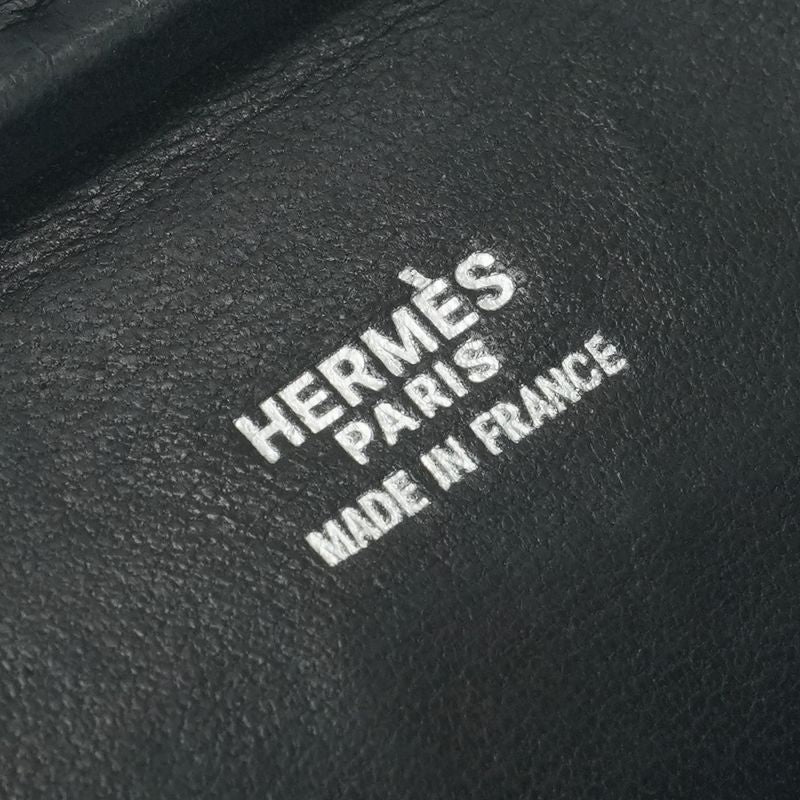 Hermes Plume Elan 28 Tote Box Calf Noir Black