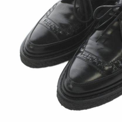 Saint Laurent Paris Creepers Lofa Pointed Toe Leather 37 Black Heel
