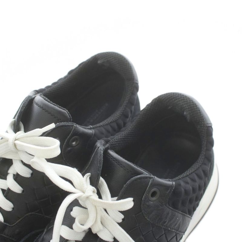 Bottega Veneta Sneakers Shoes Leather 37.5 Black