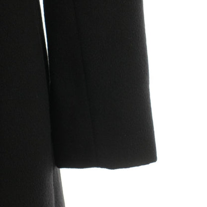 Celine Double Breasted Coat Long Cashmere 36 Black YT